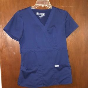 Navy Blue Scrub Top!